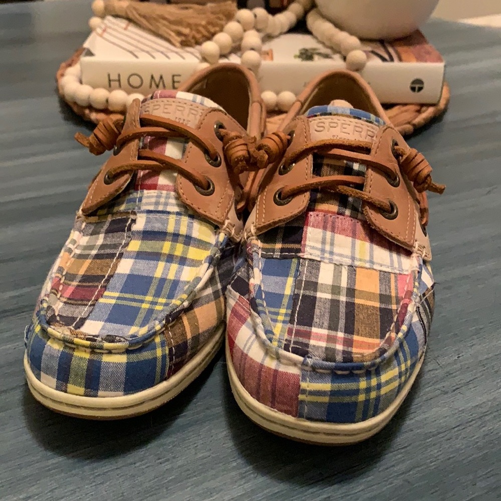 Women’s Plaid Sperry Boat Shoes
